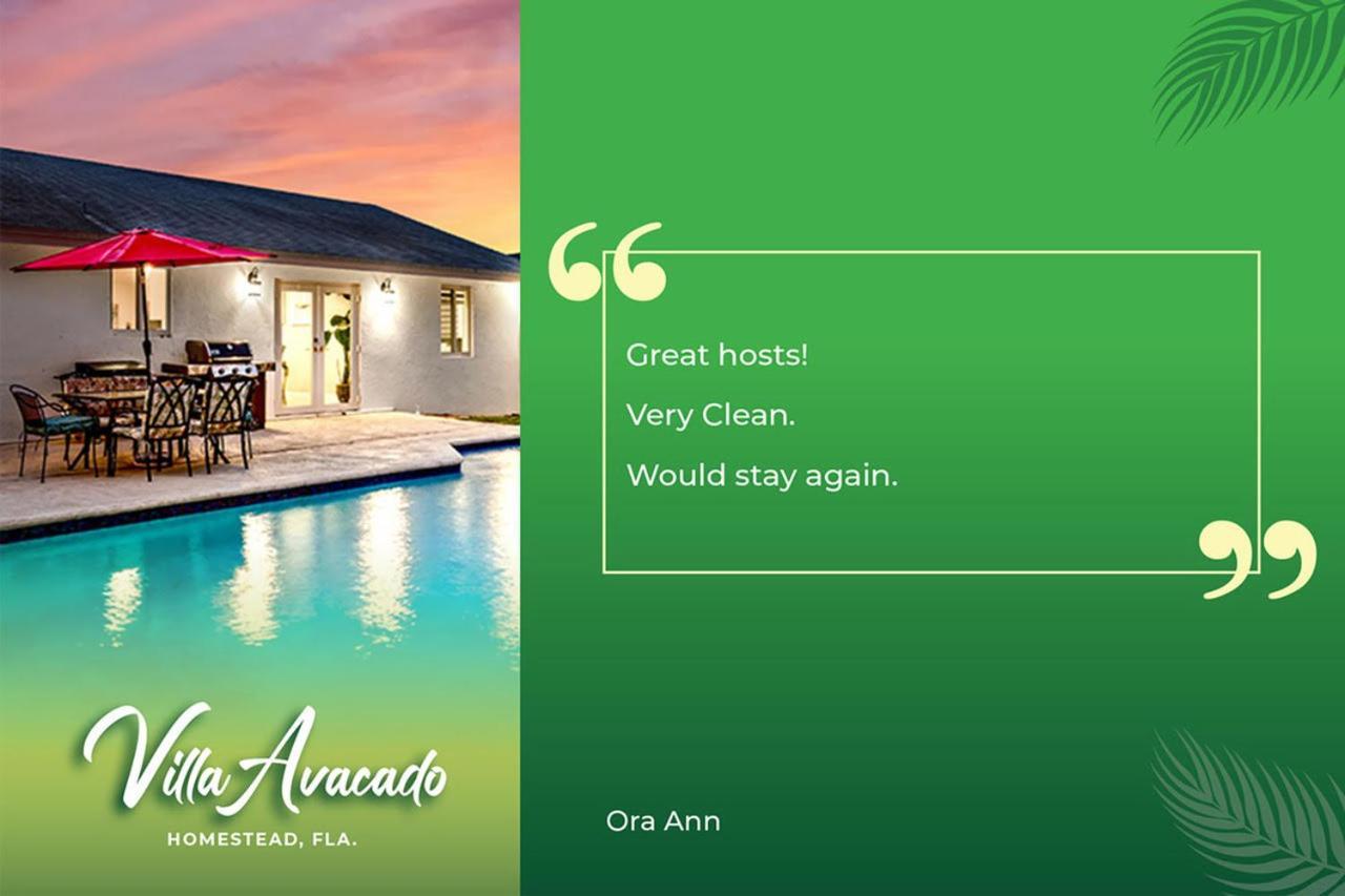 Bright Villa, Heated Pool, 2 Kings, By Everglades, Biscayne & Keys Хоумстед Екстериор снимка